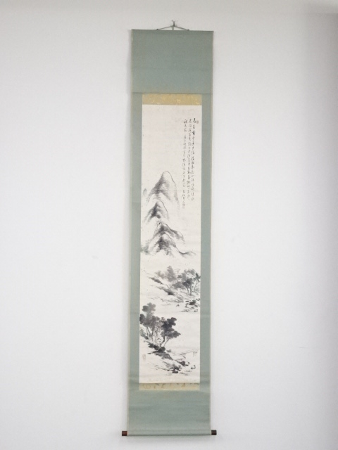 JAPANESE HANGING SCROLL / HAND PAINTED / SCENERY